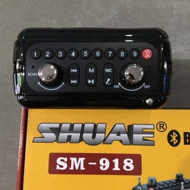 Loa trợ giảng Shuae SM-918 - Kèm micro cài tai không dây - Kết nối Bluetooth, AUX, USB, SD card, FM